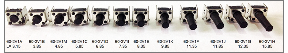 Tact Switch (6 x 6) Vertical