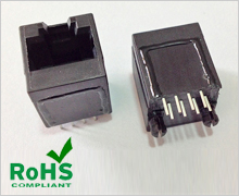 RJ45 8P8C modular jack with Epoxy suitable for Potting