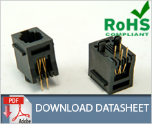 RJ11 Top Entry Modular Jack