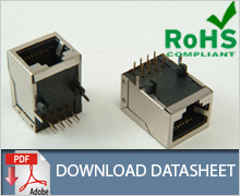 RJ45 side entry Ethernet Jack